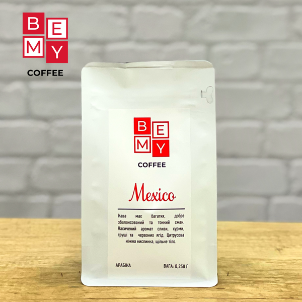 Кава в зернах BEMY Coffee Mexico | 250 г (МОНОАРАБІКА) 1855476088 фото