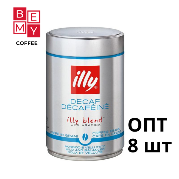 Кофе Илли ILLY decafeine (без кофеина) в зернах ж/б | 250 г опт 10957887303 фото