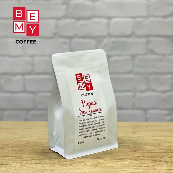 Кофе в зернах BEMY Coffee Papua New Guinea | 250 г (АРАБІКА) 1855477794 фото