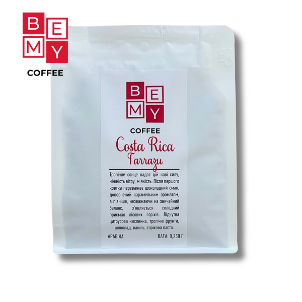 Кава в зернах BEMY Coffee Costa Rica Tarrazy| 250 г (МОНОАРАБІКА) 1855478348 фото