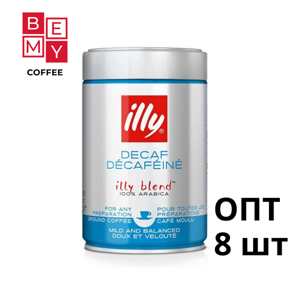 Кава ILLY decafeine Без кофеїну мелена з/б 250 г опт 10958166207 фото