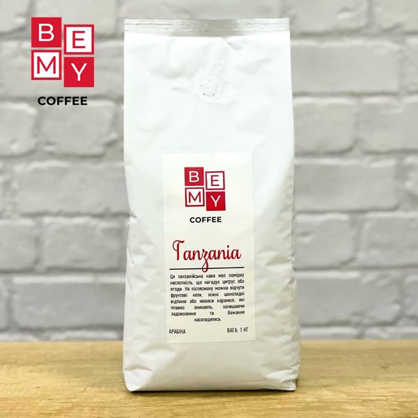 Кофе в зернах BEMY Coffee Tanzania | 1 кг (АРАБІКА) 1900478951 фото