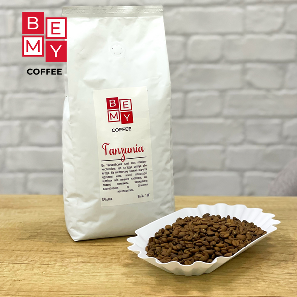 Кава в зернах BEMY Coffee Tanzania | 1 кг (АРАБІКА) 1900478951 фото