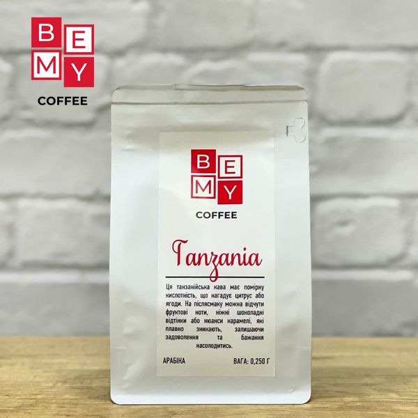 Кофе в зернах BEMY Coffee Tanzania | 250 г (АРАБІКА) 1900498967 фото