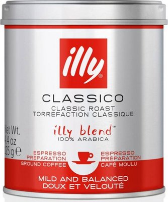 Кава Іллі ILLY normal Classico Espresso мелена ж/б 125 г 128 фото