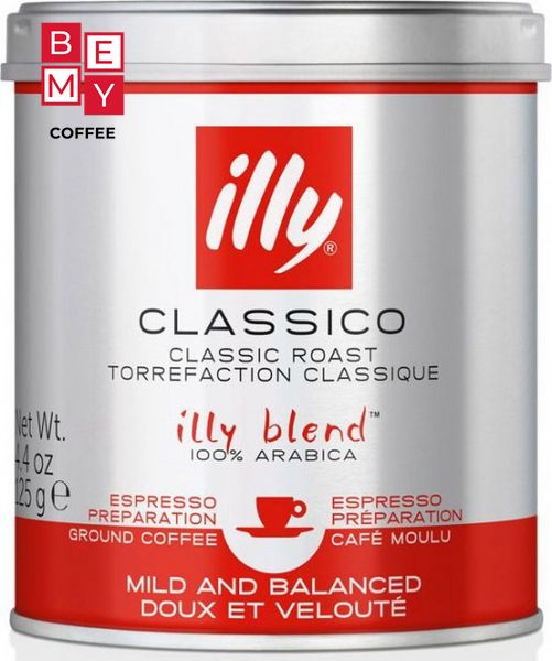 Кава Іллі ILLY normal Classico Espresso мелена ж/б 125 г 128 фото