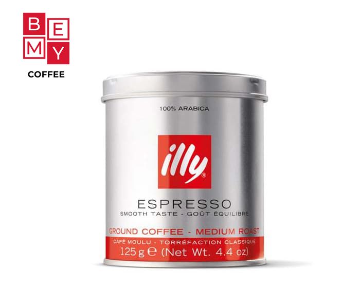 Кофе Илли ILLY normal Classico Espresso молотый ж/б | 125 г 128 фото