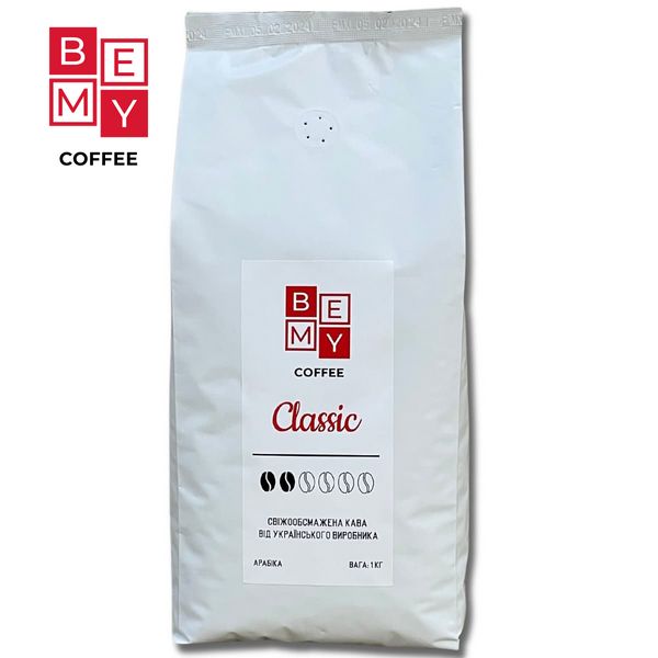 Кофе в зернах BEMY Coffee Classic | 1 кг (АРАБІКА) 1854786266 фото