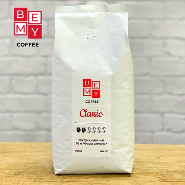 Кофе в зернах BEMY Coffee Classic | 1 кг (АРАБІКА) 1854786266 фото