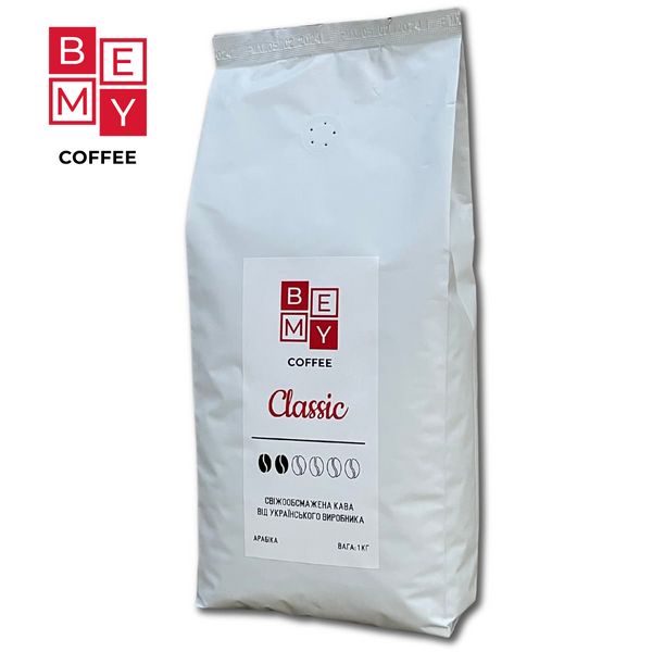 Кофе в зернах BEMY Coffee Classic | 1 кг (АРАБІКА) 1854786266 фото