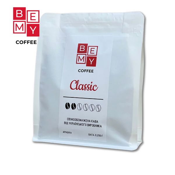 Кофе в зернах BEMY Coffee Classic | 250 г (АРАБІКА) 1855470078 фото