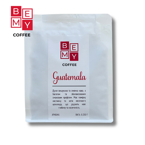 Кава в зернах BEMY Coffee Guatemala | 250 г (МОНОАРАБІКА) 1855472259 фото