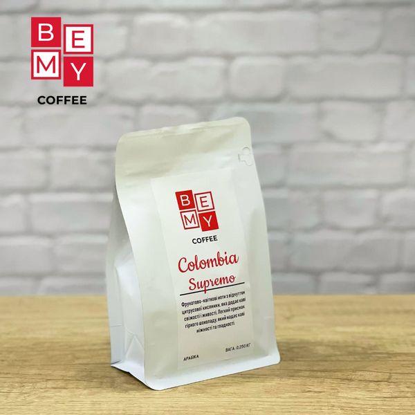 Кава в зернах BEMY Coffee Colombia Supremo| 250 г (МОНОАРАБІКА) 1855474496 фото